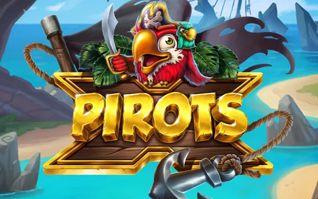 Pirots X Slot Vorschaubild mit Anker und rotem Piratenpapagei