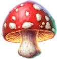 Pirots 2 Transform-Symbol, ein Pilz