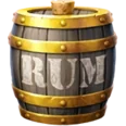 Pirots Transform-Symbol, ein Rumfass